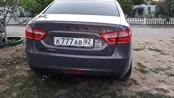 Стингер mute для Лада Веста, полностью трасса из нежавейки