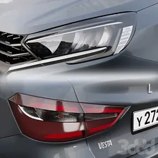 Lada vesta 2023 - Транспорт - 3D модель