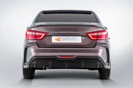 Бампер задний XMUG под насадку на глушитель Lada Vesta