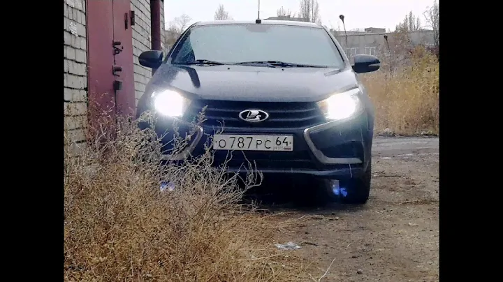 Led C6 на ладу веста