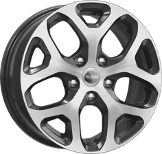 Диски КиК Vesta Cross КС869 16 / 4*100 ET43 D60.1 J6.5 Алмаз чёрный