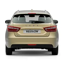 Бампер задний ОРИГИНАЛ в цвет для ЛАДА ВЕСТА (Lada Vesta|Vesta SW)