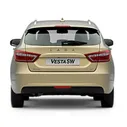 Бампер задний ОРИГИНАЛ в цвет для ЛАДА ВЕСТА (Lada Vesta|Vesta SW)